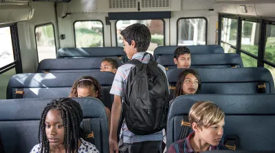 Children on a schoolbus