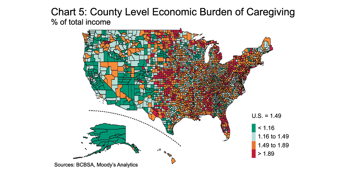 Chart 5: County Level Economic Burden