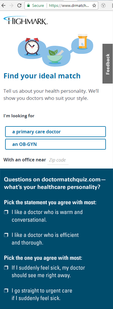 Doctor Matchup Sidebar Information